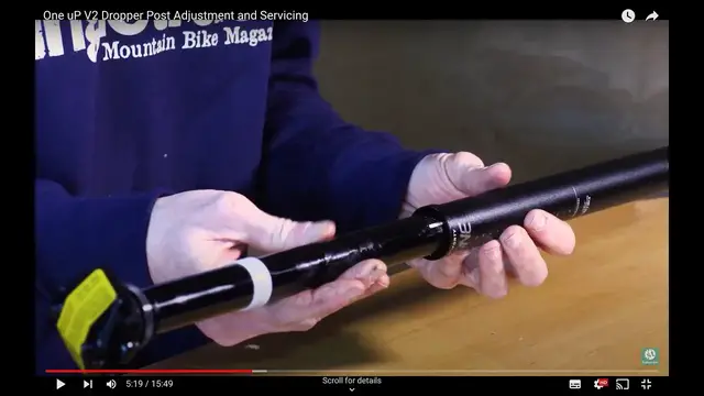 'Video thumbnail for One Up Dropper Post Adjustment and Servicing'
