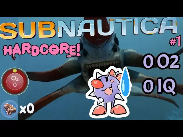 'Video thumbnail for 🔴Zelda Plays Subnautica Hardcore #1 | 0 O2, 0 IQ'
