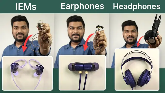 'Video thumbnail for IEMs vs Earphones vs Headphones: Which is Better Choice?'