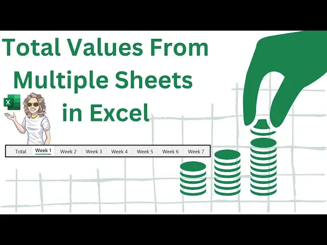 'Video thumbnail for Find The Total Value Of Multiple Worksheets In Excel'