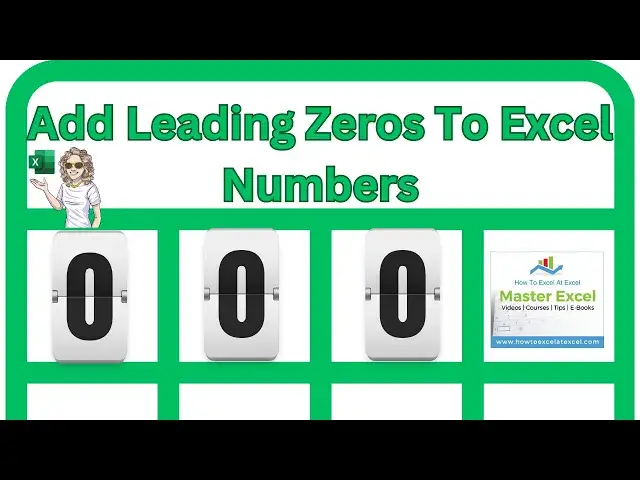'Video thumbnail for Adding Leading Zeros To Excel Is Easy! | Excel Tip.'