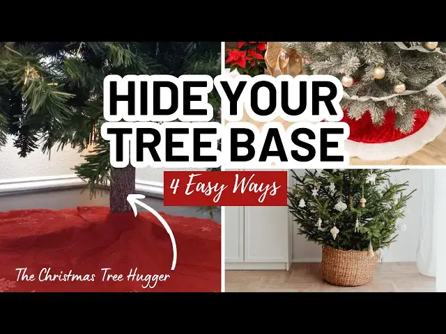 'Video thumbnail for HOW TO HIDE THE BOTTOM OF A FAKE CHRISTMAS TREE - Christmas Decorating Ideas'