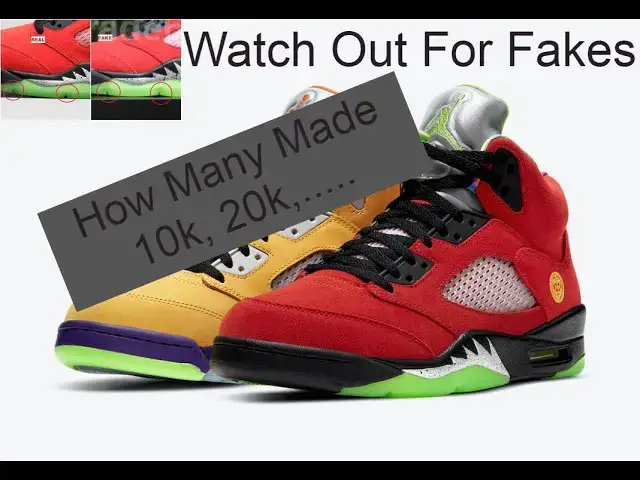 'Video thumbnail for Air Jordan 5 What The, How Many Pairs Possibly Made, Resell & Watch Out For Fake Pairs'