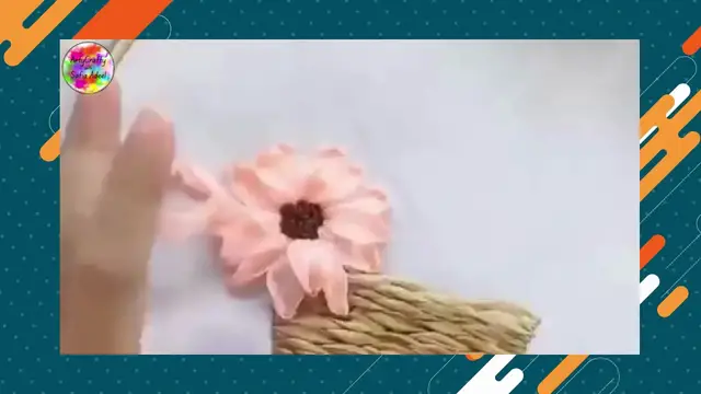 'Video thumbnail for _DIY Ribbon Embroidery Rose basket'