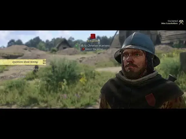 'Video thumbnail for Kingdom Come Deliverance 2 - Via Argentum: Talk To Christian of Pisek In Private (Gives Seal Letter)'