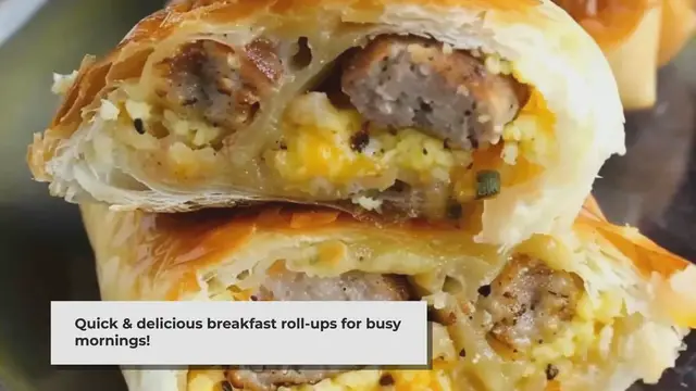 'Video thumbnail for Sausage, Egg and Cheese Breakfast Roll-Ups'