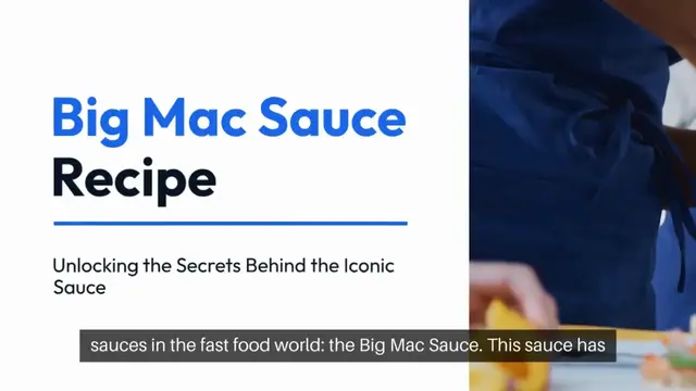 'Video thumbnail for Big Mac Sauce Recipe'