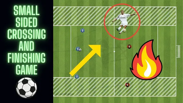 'Video thumbnail for Small Side Crossing and Finishing Game | U11, U12, U13 | Football/ Soccer Drills'