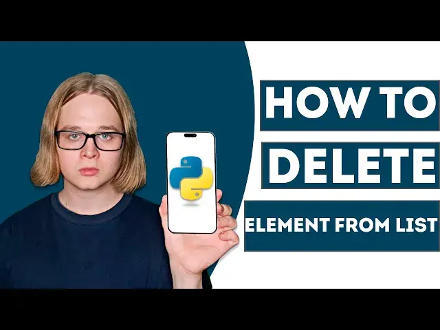 'Video thumbnail for How To Delete Element From List In Python (Easy Tutroial)'