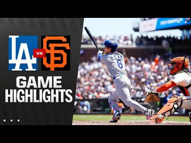 'Video thumbnail for Los Angeles Dodgers at San Francisco Giants Full-Game Highlights! | 07/12/2025'