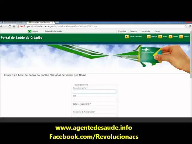 'Video thumbnail for Como consultar número do Cartão do SUS (CNS) por Nome'