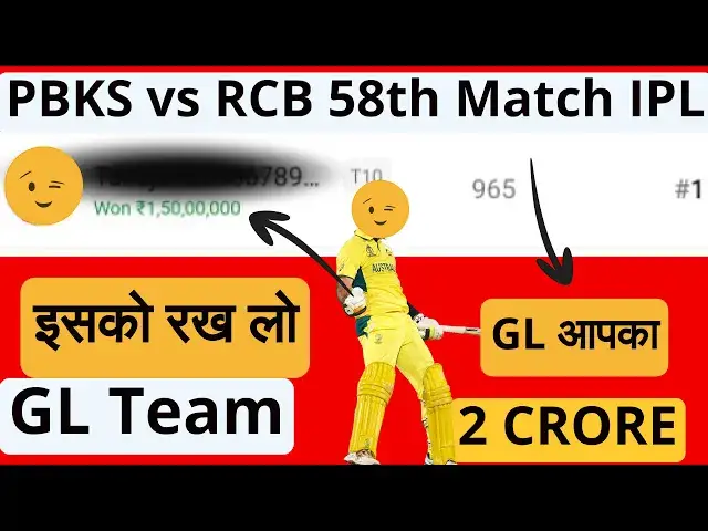 'Video thumbnail for PBKS vs RCB Dream11 Prediction PBKS vs RCB Dream11 Team PBKS vs RCB Playing 11 Player Stats Injury'