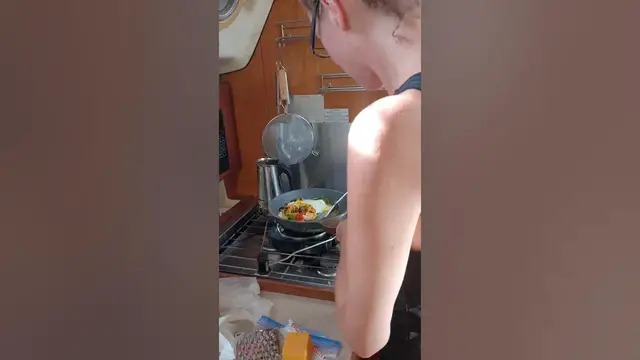 'Video thumbnail for Boat cooking just ain't as easy! #sailboatlife #nomad  #aguaazul'