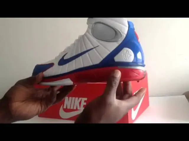 'Video thumbnail for Nike Air Zoom Huarache 2k4 All Star Kobe USA Red White Blue'