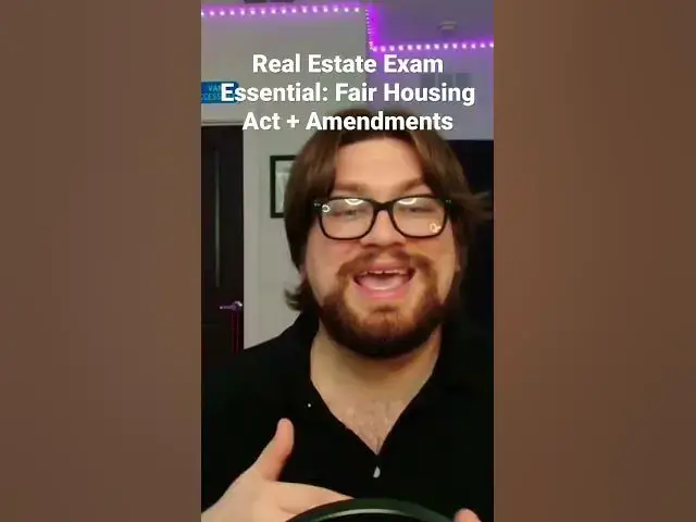 'Video thumbnail for Fair Housing Act Recap #realestate #realestateexam #realestatelicense'