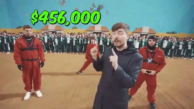 'Video thumbnail for $456,000 Squid Game In Real Life! Part 1'