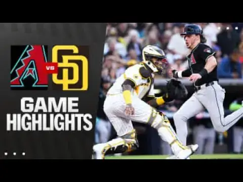 'Video thumbnail for Arizona Diamondbacks at San Diego Padres Full-Game Highlights! | 07/10/2025'