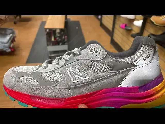 'Video thumbnail for Quick Look At The New Balance 992 Grey Multicolored Midsole M992BC & Buy It Now'