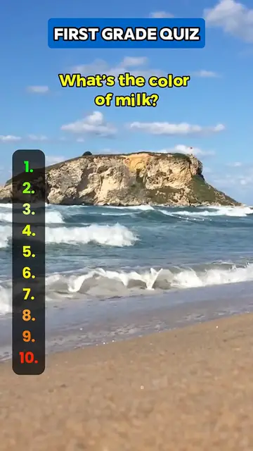 'Video thumbnail for Can you answer these first grade questions #quiz #quiztime #trivia #quizchallenge #questionsandanswers'
