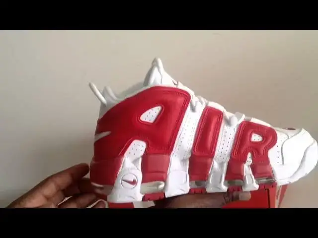 'Video thumbnail for Nike Air More Uptempo White Red Bulls Colorway First Look'