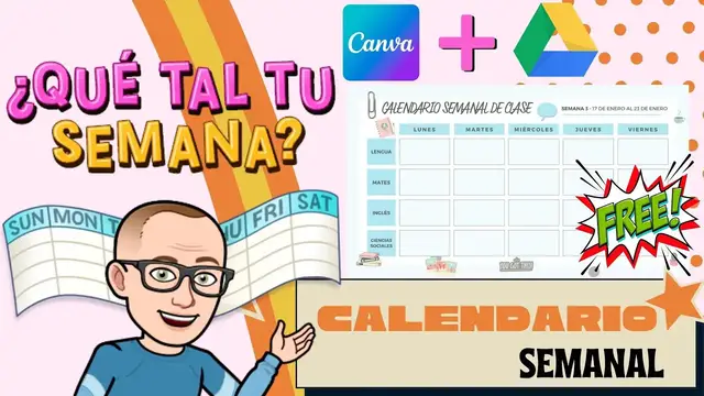 'Video thumbnail for Cómo hacer tu Calendario Semanal | Tutorial CANVA'