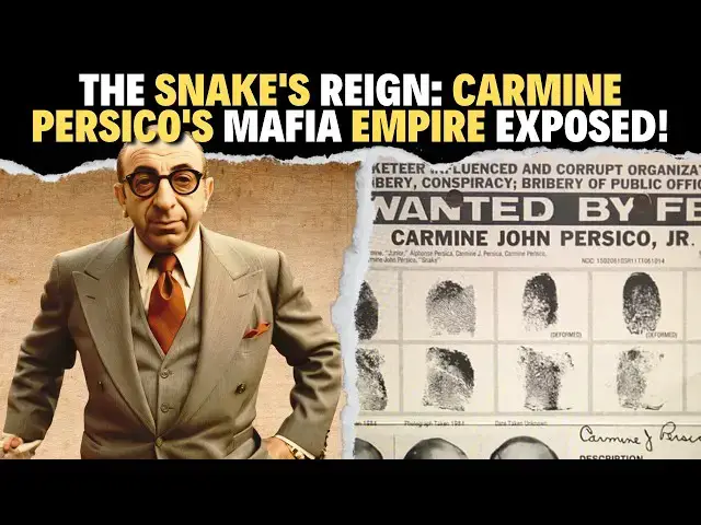 'Video thumbnail for The Snake's Reign: Carmine Persico's Mafia Empire Exposed! | From Brooklyn Streets to Prison Kingpin'