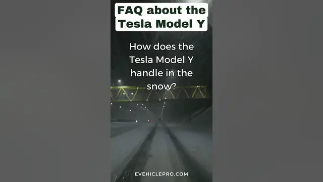 'Video thumbnail for How does the Tesla Model Y handle in the snow?'