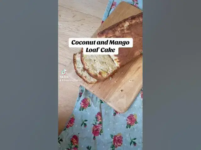 'Video thumbnail for Coconut and Mango Loaf Cake! So easy, so delicious #recipe #cakerecipe'