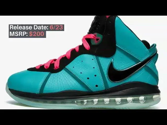'Video thumbnail for Nike Lebron 8 South Beach | Where To Buy, How Many Pairs Released & Resale'