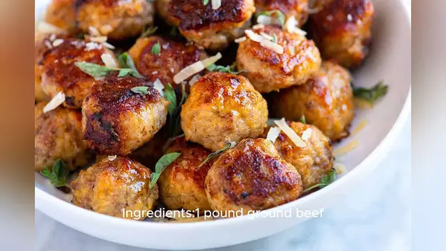 'Video thumbnail for meatball recipe'