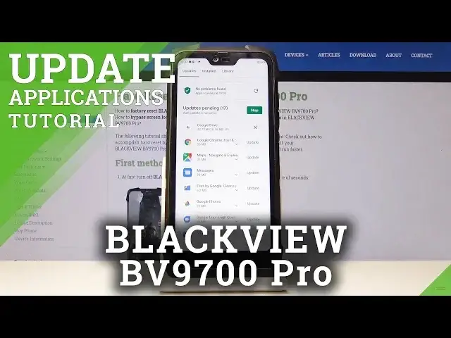 'Video thumbnail for How to Update Apps in BLACKVIEW BV9700 PRO - Install New App Version'