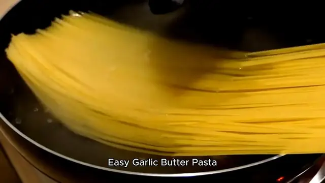 'Video thumbnail for easy pasta recipe'
