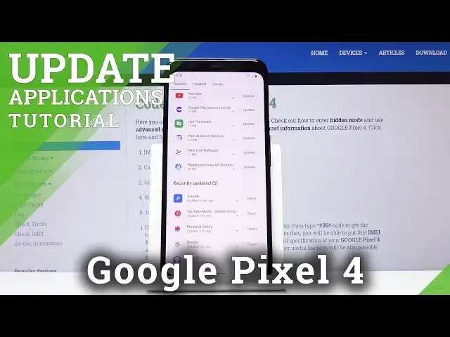 'Video thumbnail for How to Update Apps in Google Pixel 4 - Download Newest App Version'