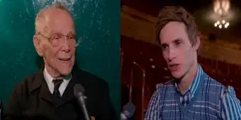 'Video thumbnail for Video: Joel Grey and Eddie Redmayne Talk CABARET and The 'Emcee' Legacy'