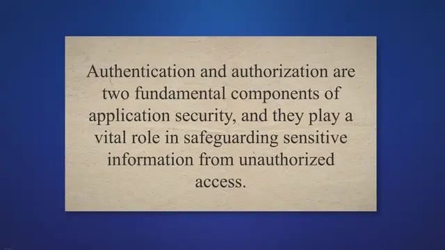 'Video thumbnail for Authentication and Authorization Concept: A Comprehensive Guide Of Authentication and Authorization'