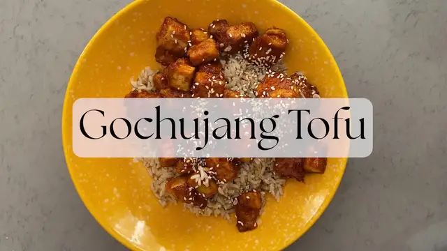 'Video thumbnail for Gochujang Tofu'