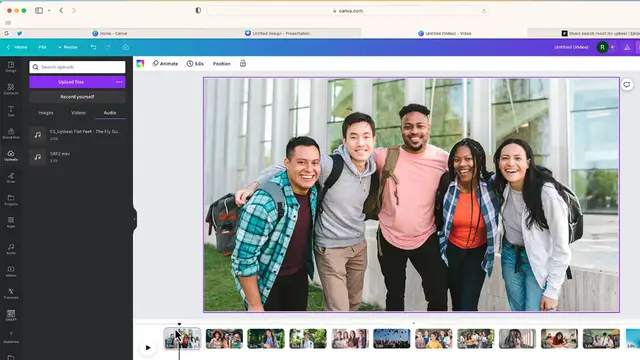 'Video thumbnail for Canva BEAT SYNC_  Automatically Time Your Slideshow to Music!'