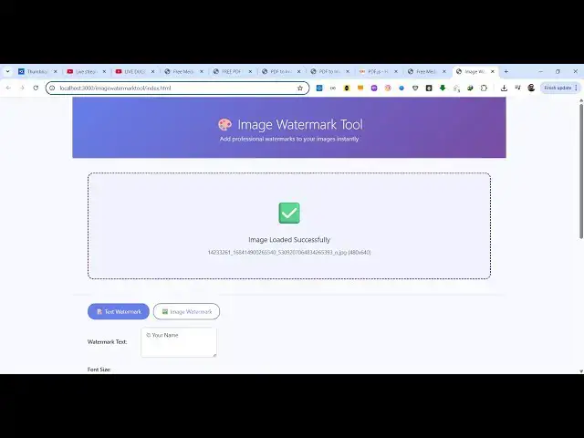 'Video thumbnail for Build a Canva Clone Image Watermark Editor in Browser Using Canvas API in HTML & JavaScript'