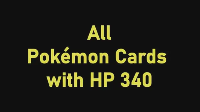 'Video thumbnail for Pokémon Cards with HP 340'