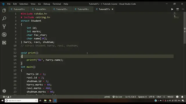 'Video thumbnail for Typedef In C_ C Tutorial In Hindi #38'