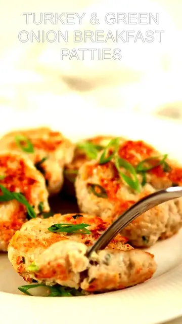 'Video thumbnail for Turkey and Green Onion Breakfast Patties'