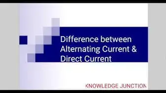 'Video thumbnail for Main Differences Between AC & DC, AC vs DC'
