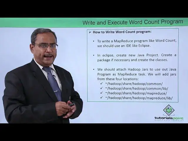'Video thumbnail for MapReduce and Design Patterns - Write and Execute Word Count Program'