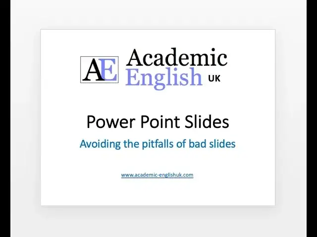 'Video thumbnail for Academic Presentation Slides - improve your PPT slides.'
