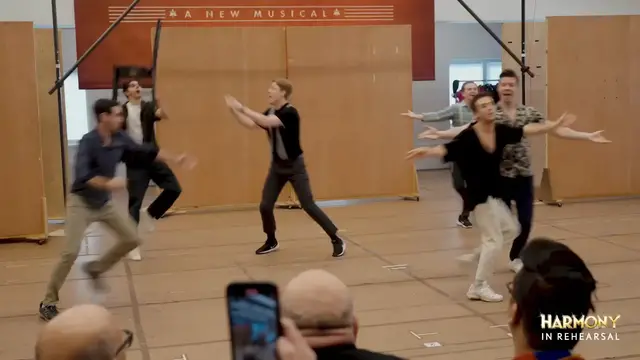 'Video thumbnail for Video: Go Inside Rehearsals for HARMONY on Broadway'