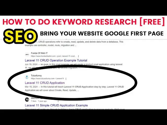 'Video thumbnail for How to do Keyword Research [Free]'