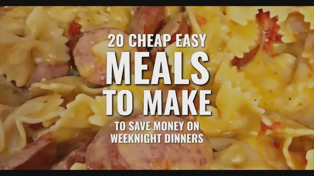 'Video thumbnail for 20 Affordable Family Meals To Save Money On Dinner '