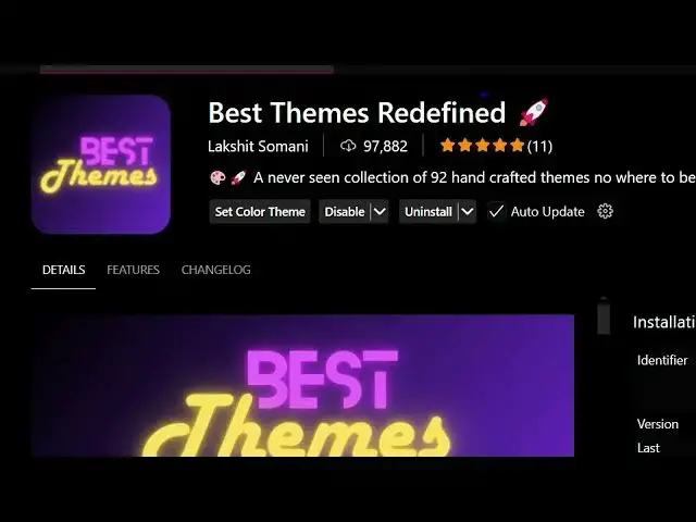 'Video thumbnail for This VSCode IDE Extension Contains 92 Best Themes of VSCode'