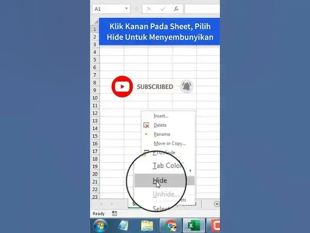 'Video thumbnail for Cara Menyembunyikan Sheet Tertentu di Excel'
