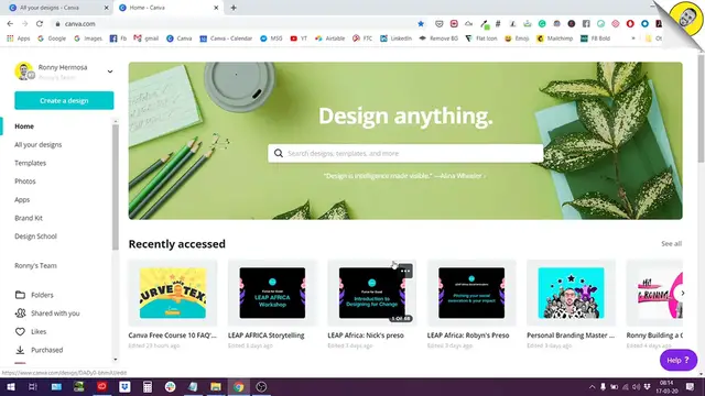 'Video thumbnail for How to create a blurry background for your photos _ Learn Canva with Ronny'